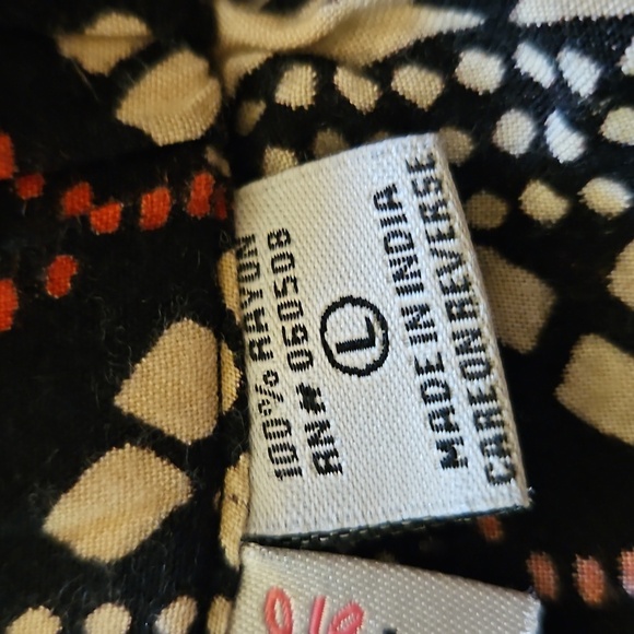 Vtg EMMA G Bohemian Ethnic Tribal Patterned Wide-Leg Cropped Pants - Picture 7 of 8